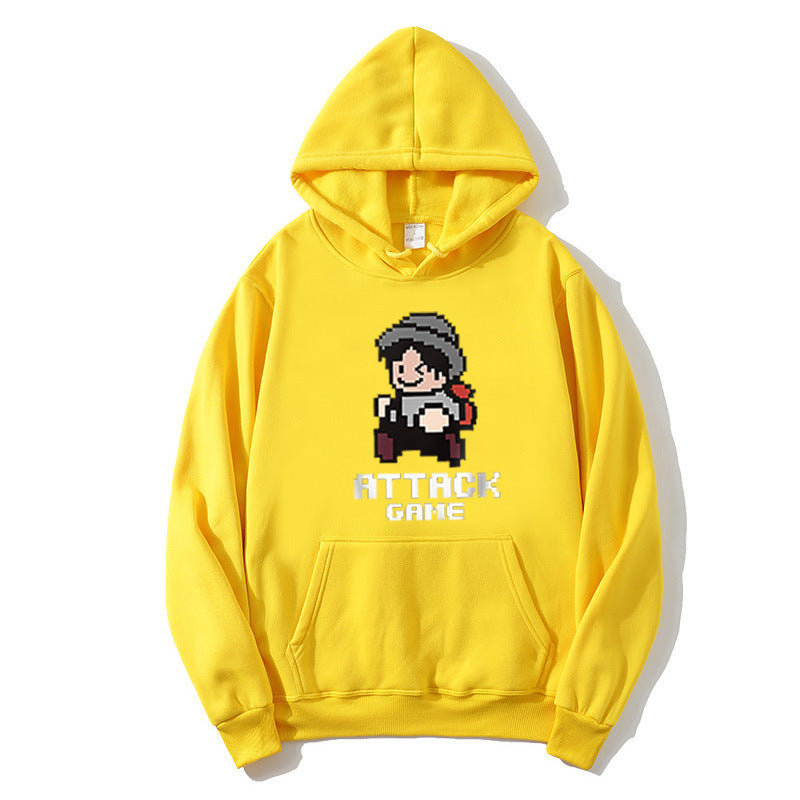 Kvinnors hoodie med lekfull retro speldesign Mirla-Eva Jonsson