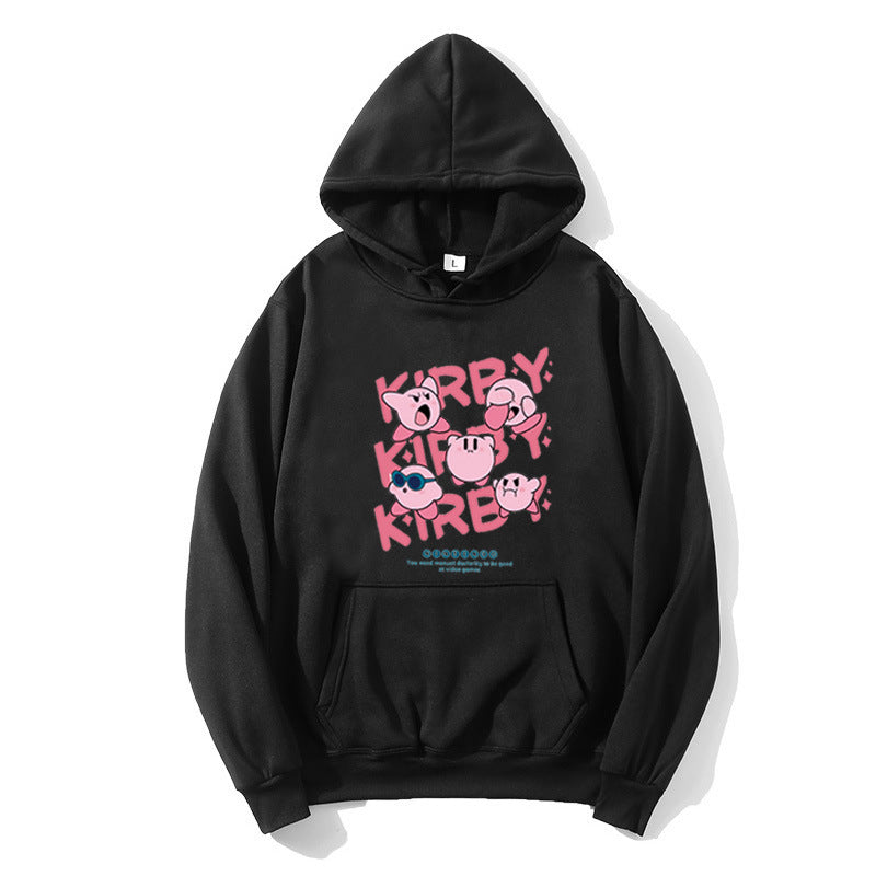 Kvinnors hoodie med lekfullt Kirby-motiv Mirla-Eva Jonsson