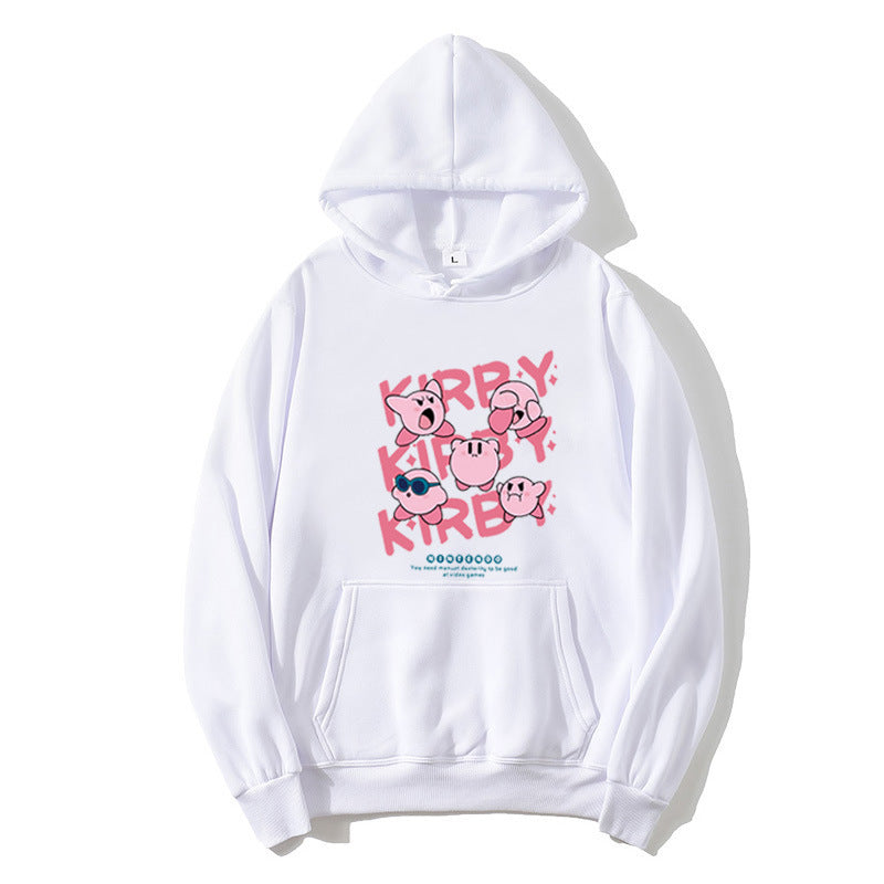 Kvinnors hoodie med lekfullt Kirby-motiv Mirla-Eva Jonsson