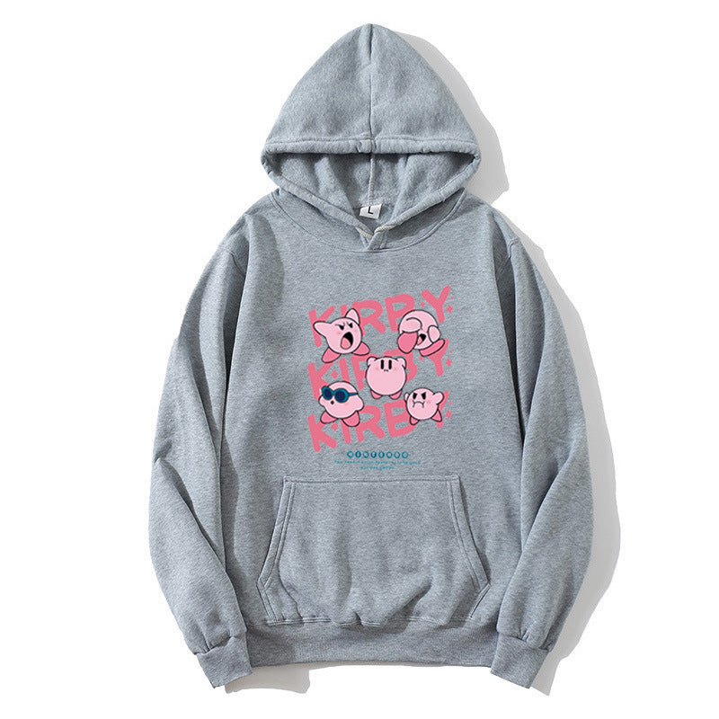 Kvinnors hoodie med lekfullt Kirby-motiv Mirla-Eva Jonsson