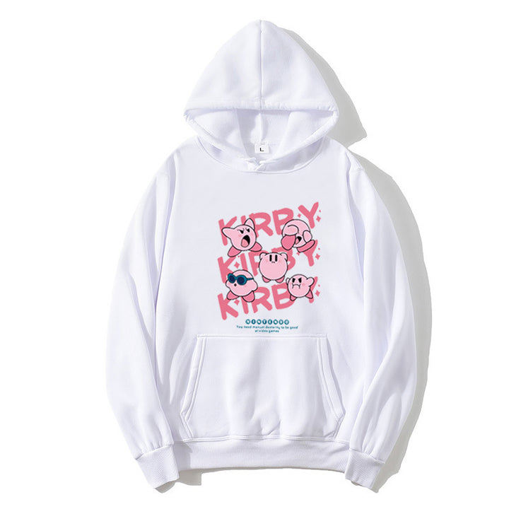 Kvinnors hoodie med lekfullt Kirby-motiv Mirla-Eva Jonsson
