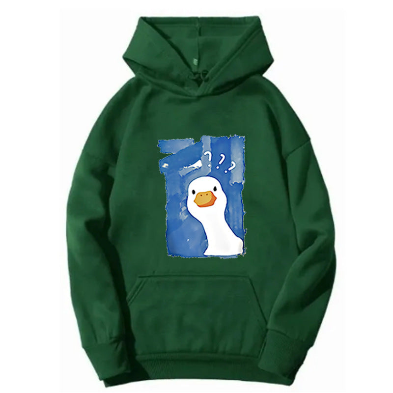 Kvinnors hoodie med lekfullt anka motiv Mirla 1772613013-Eva Jonsson