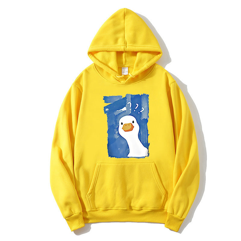 Kvinnors hoodie med lekfullt anka motiv Mirla 1772613013-Eva Jonsson