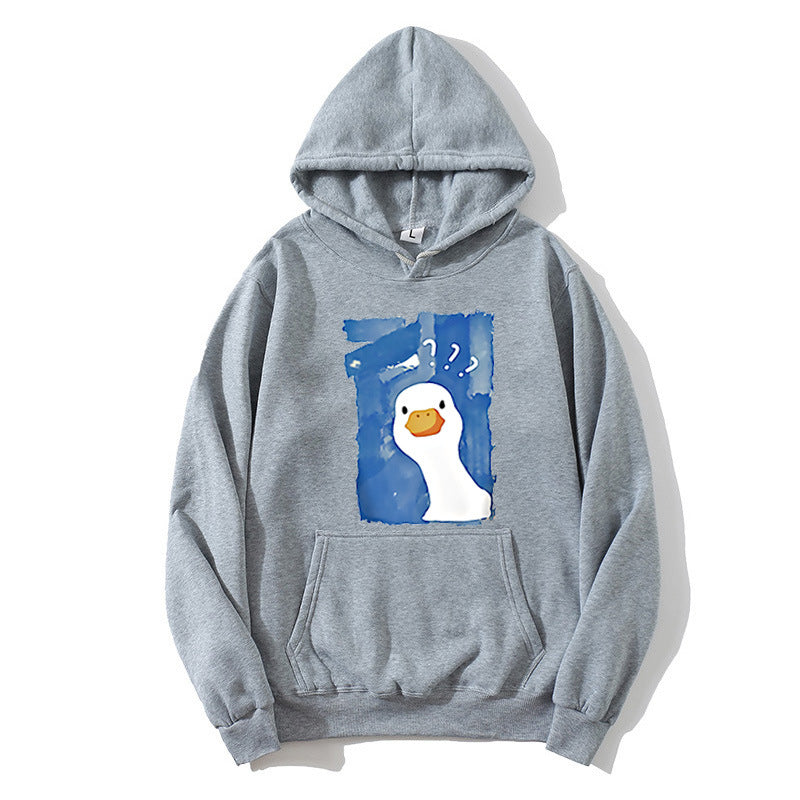 Kvinnors hoodie med lekfullt anka motiv Mirla 1772613013-Eva Jonsson