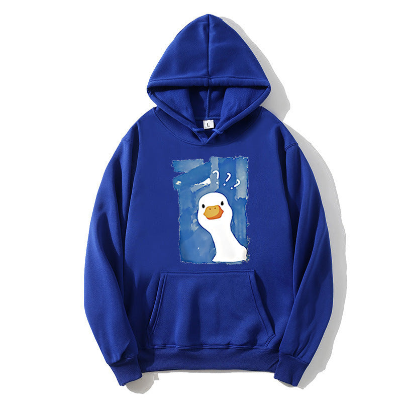 Kvinnors hoodie med lekfullt anka motiv Mirla 1772613013-Eva Jonsson