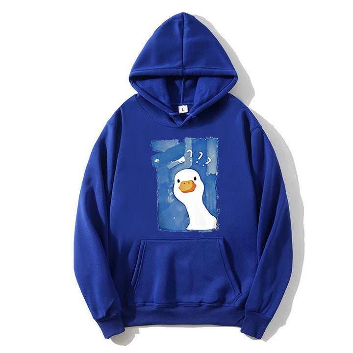 Kvinnors hoodie med lekfullt anka motiv Mirla 1772613013-Eva Jonsson