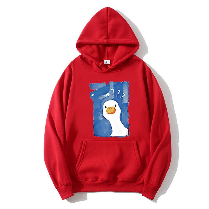 Kvinnors hoodie med lekfullt anka motiv Mirla 1772613013-Eva Jonsson