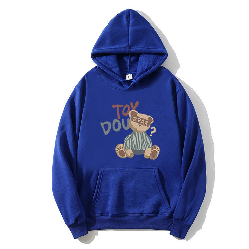 Kvinnors hoodie med lekfullt björnmotiv Mirla-Eva Jonsson