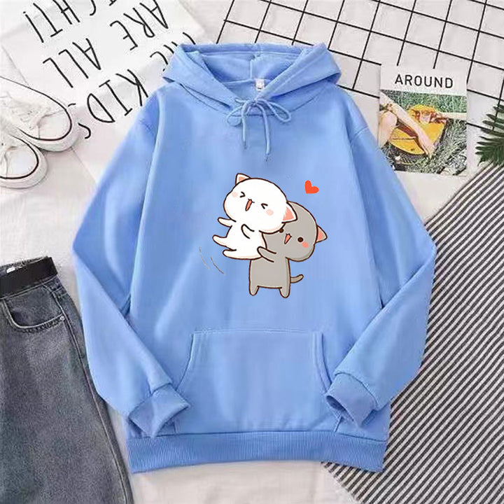 Kvinnors hoodie med lekfullt djurdesign Mirla-Eva Jonsson