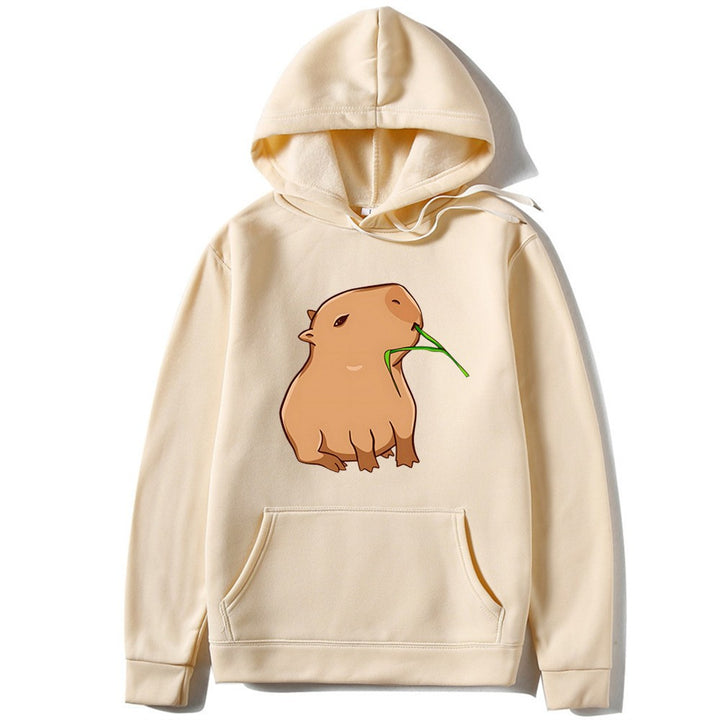 Kvinnors hoodie med lekfullt djurmönster Mirla-Eva Jonsson