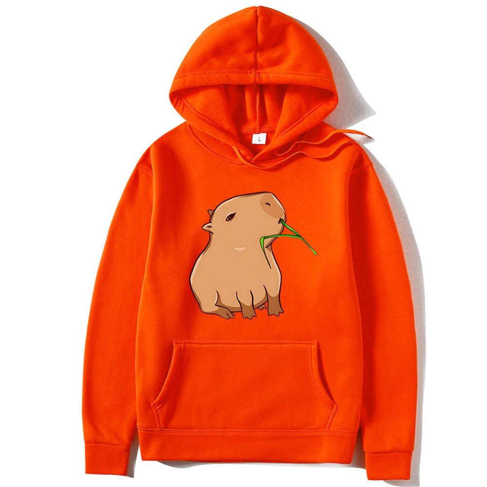 Kvinnors hoodie med lekfullt djurmönster Mirla-Eva Jonsson