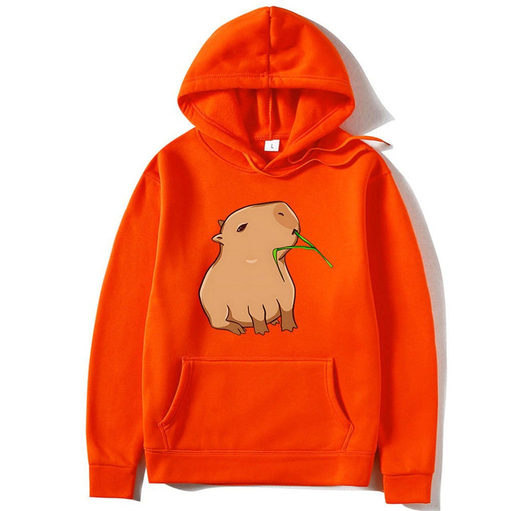Kvinnors hoodie med lekfullt djurmönster Mirla-Eva Jonsson