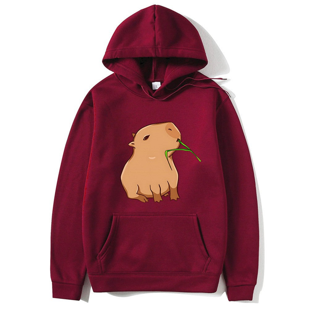 Kvinnors hoodie med lekfullt djurmönster Mirla-Eva Jonsson