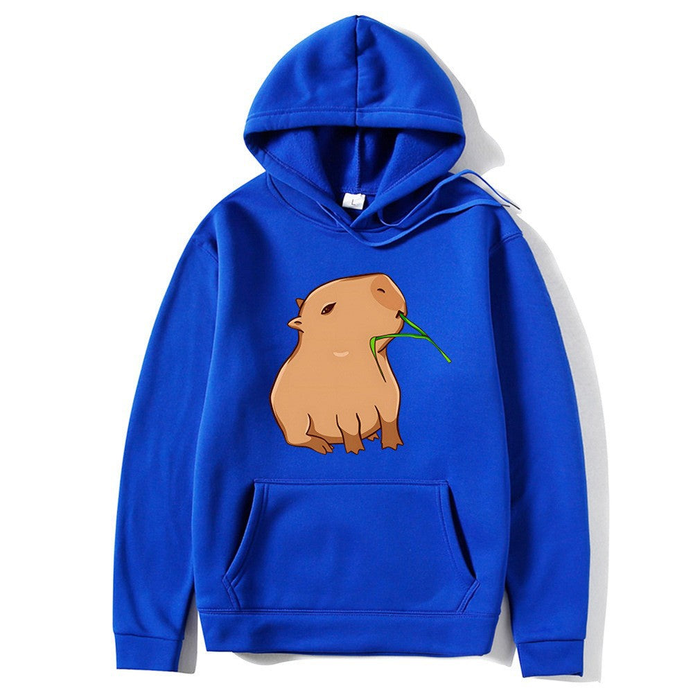 Kvinnors hoodie med lekfullt djurmönster Mirla-Eva Jonsson