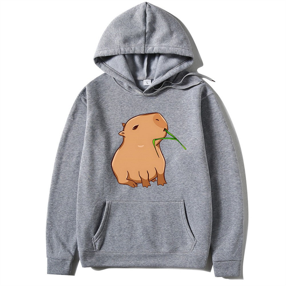 Kvinnors hoodie med lekfullt djurmönster Mirla-Eva Jonsson