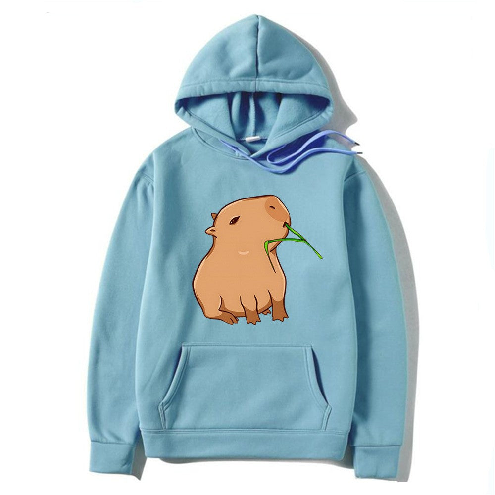 Kvinnors hoodie med lekfullt djurmönster Mirla-Eva Jonsson