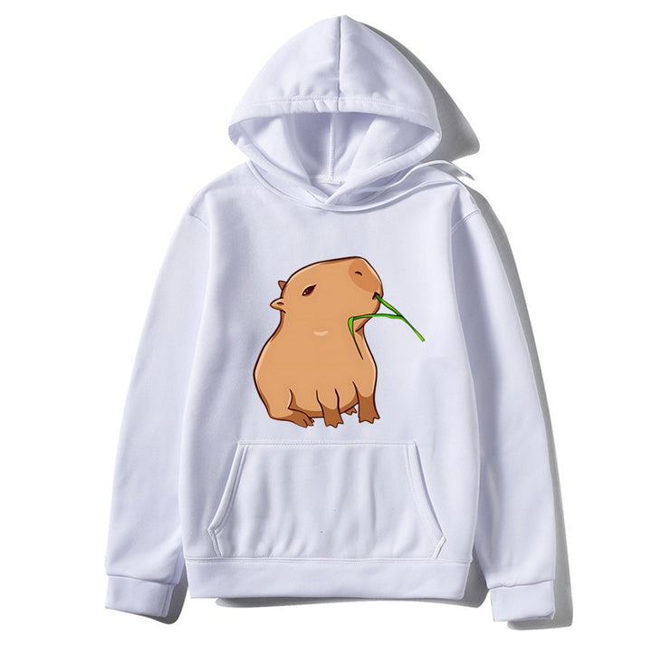 Kvinnors hoodie med lekfullt djurmönster Mirla-Eva Jonsson