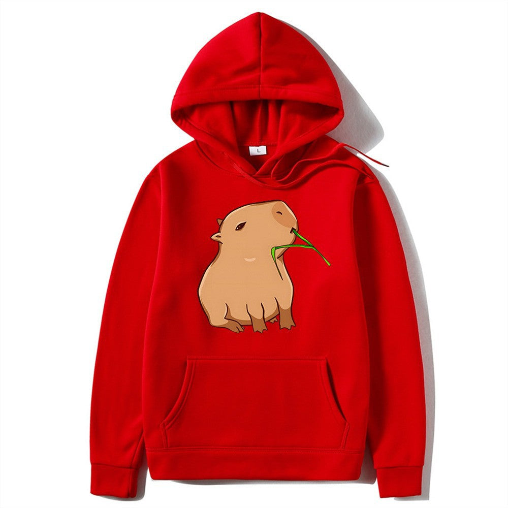 Kvinnors hoodie med lekfullt djurmönster Mirla-Eva Jonsson