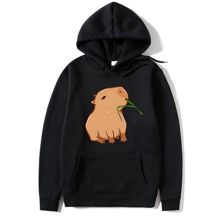 Kvinnors hoodie med lekfullt djurmönster Mirla-Eva Jonsson