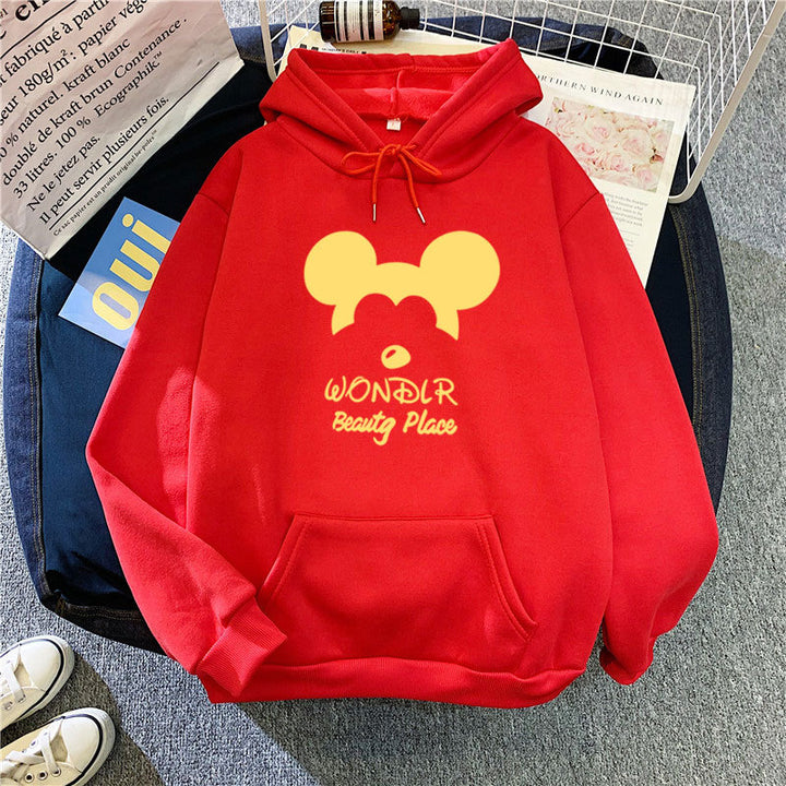 Kvinnors hoodie med lekfullt djurmotiv Mirla-Eva Jonsson