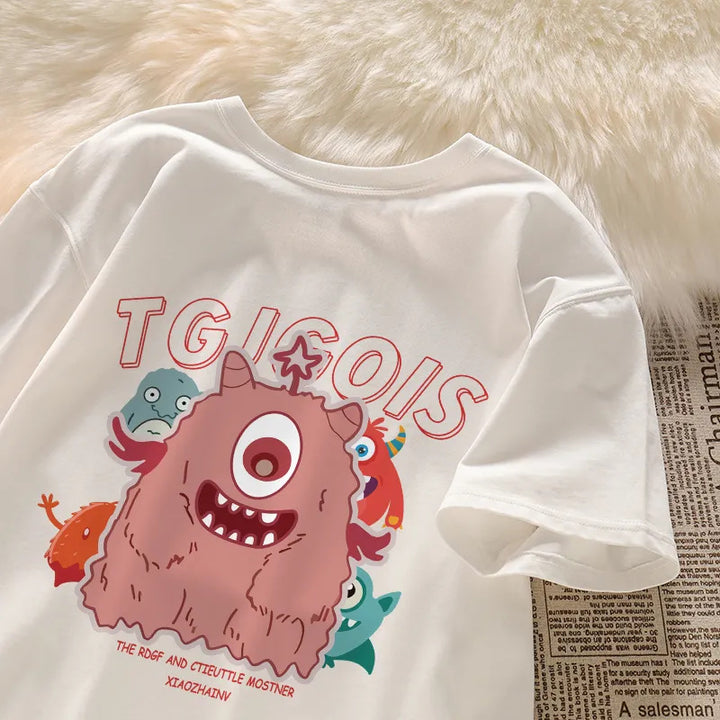 Kvinnors hoodie med lekfullt färgglatt djurtryck Mirla-Eva Jonsson