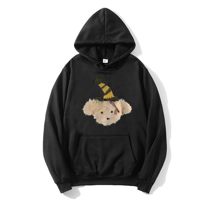 Kvinnors hoodie med lekfullt hundmotiv Mirla-Eva Jonsson