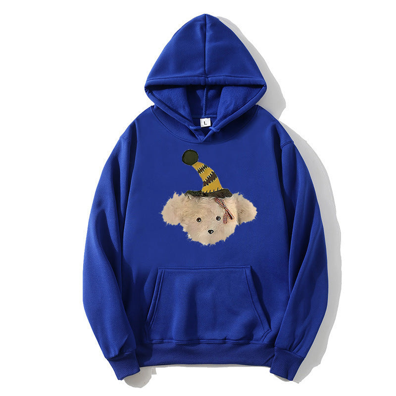Kvinnors hoodie med lekfullt hundmotiv Mirla-Eva Jonsson