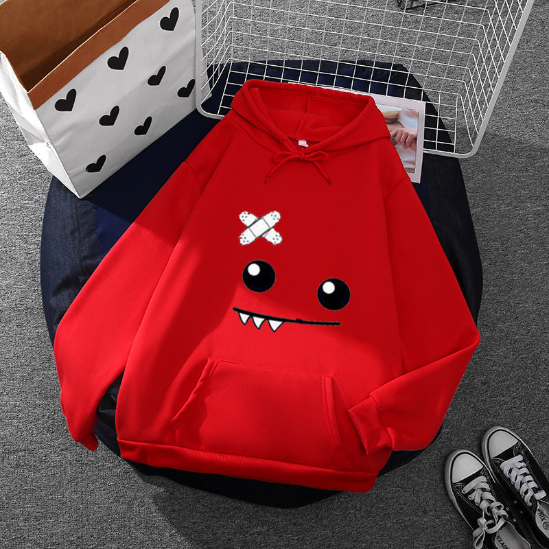 Kvinnors hoodie med lekfullt monstermotiv Mirla-Eva Jonsson