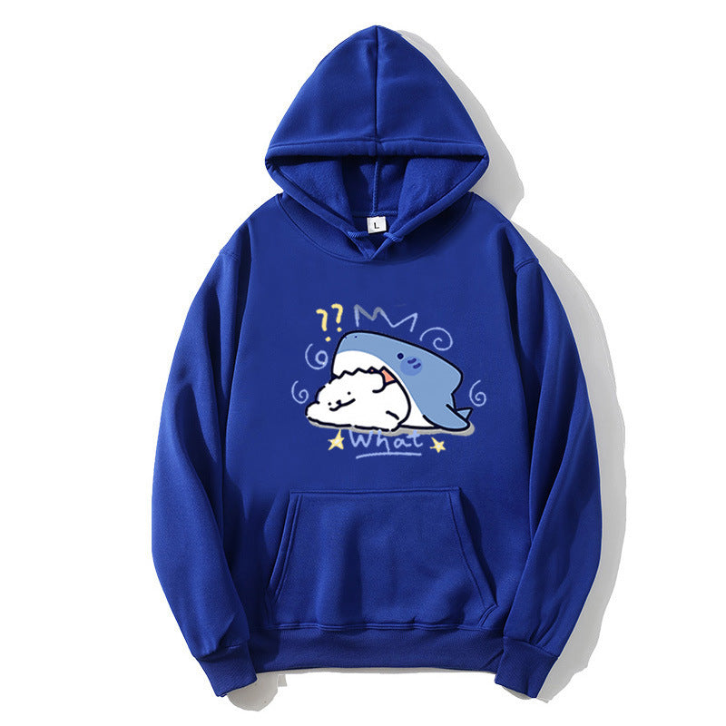 Kvinnors hoodie med lekfullt valmotiv Mirla-Eva Jonsson