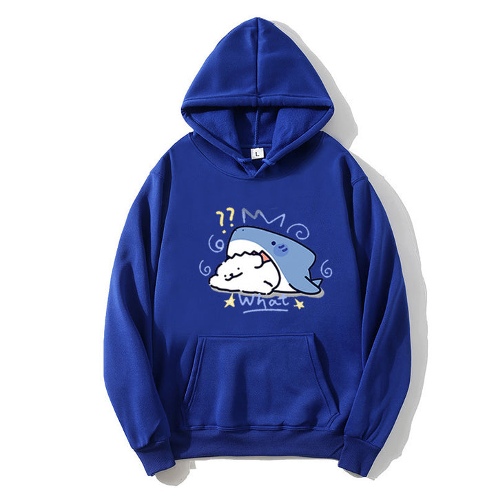 Kvinnors hoodie med lekfullt valmotiv Mirla-Eva Jonsson