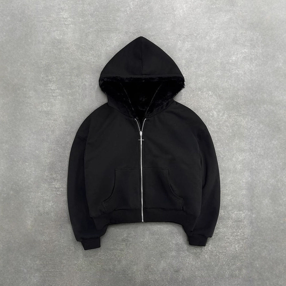 Kvinnors hoodie med mjukt foder och högkvalitativ dragkedja Mirla-Eva Jonsson
