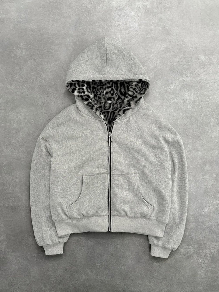 Kvinnors hoodie med mjukt foder och högkvalitativ dragkedja Mirla-Eva Jonsson