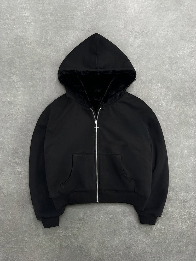 Kvinnors hoodie med mjukt foder och högkvalitativ dragkedja Mirla-Eva Jonsson