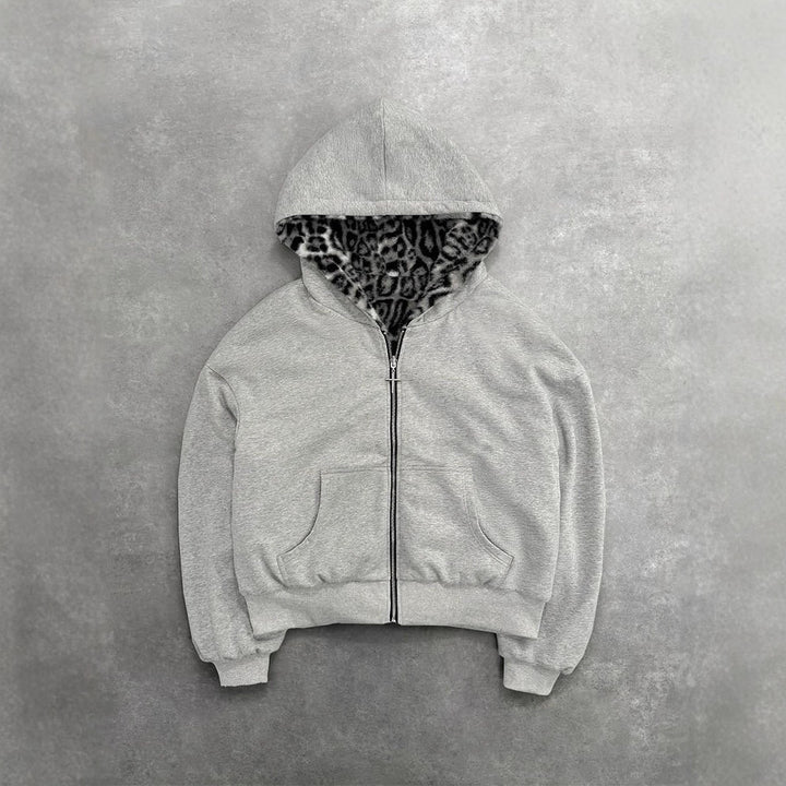 Kvinnors hoodie med mjukt foder och högkvalitativ dragkedja Mirla-Eva Jonsson