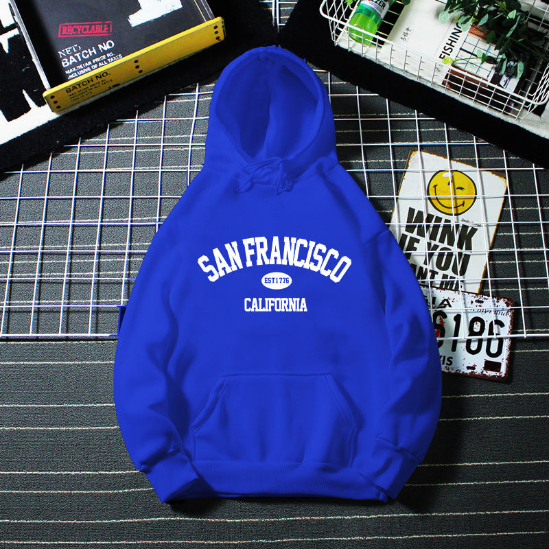 Kvinnors hoodie med modern San Francisco tryck Mirla-Eva Jonsson