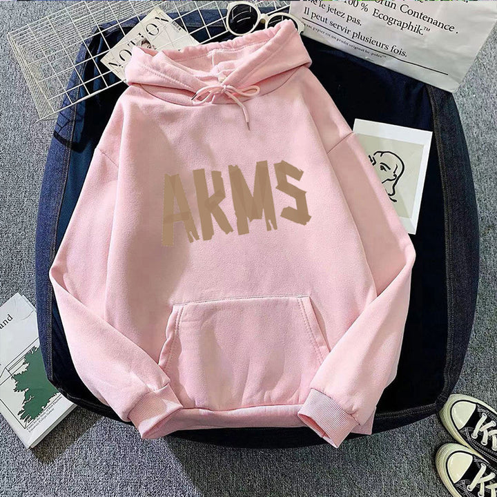 Kvinnors hoodie med modern grafisk tryck Mirla-Eva Jonsson