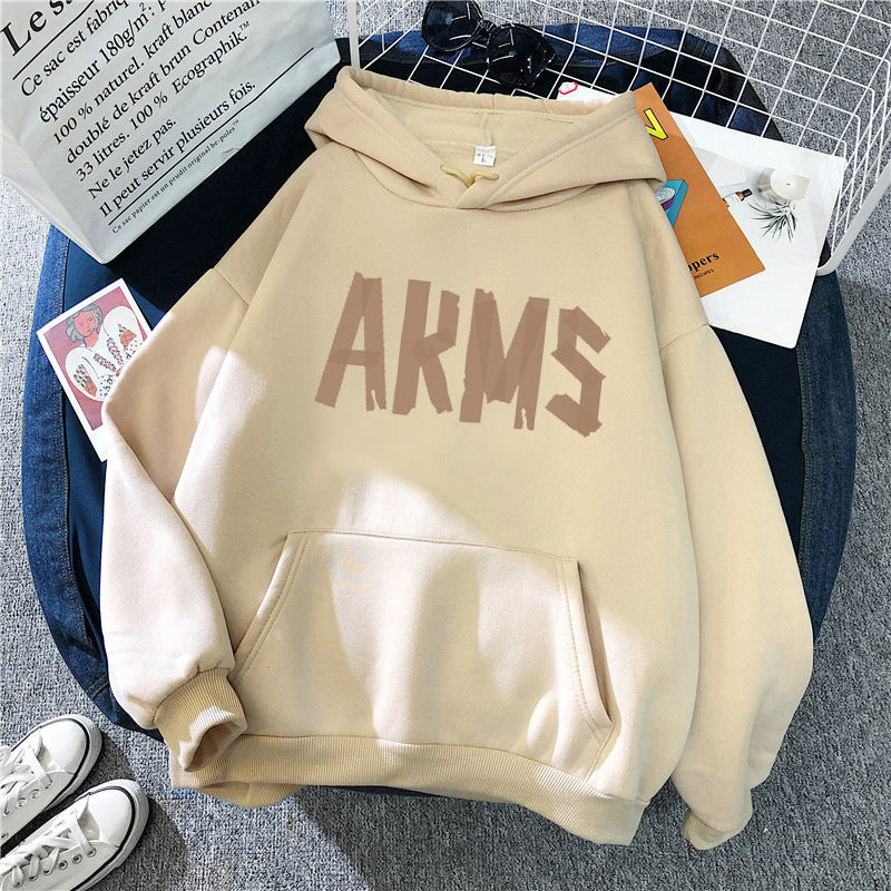 Kvinnors hoodie med modern grafisk tryck Mirla-Eva Jonsson