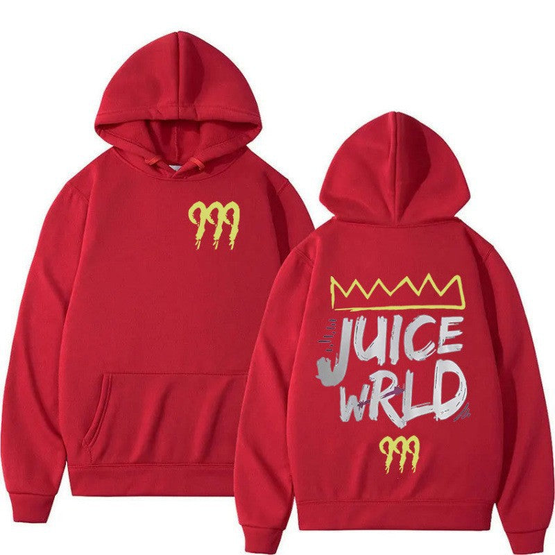Kvinnors hoodie med modern kängurufickdesign och slående grafisk tryck Mirla-Eva Jonsson