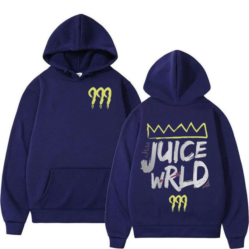 Kvinnors hoodie med modern kängurufickdesign och slående grafisk tryck Mirla-Eva Jonsson