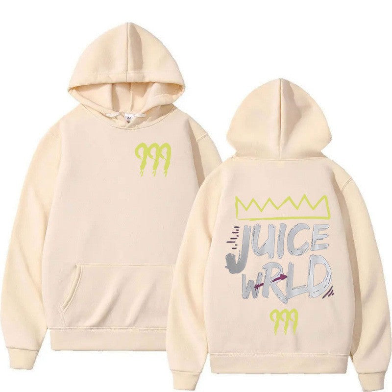 Kvinnors hoodie med modern kängurufickdesign och slående grafisk tryck Mirla-Eva Jonsson