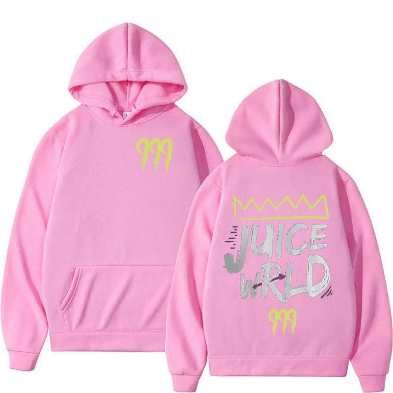 Kvinnors hoodie med modern kängurufickdesign och slående grafisk tryck Mirla-Eva Jonsson