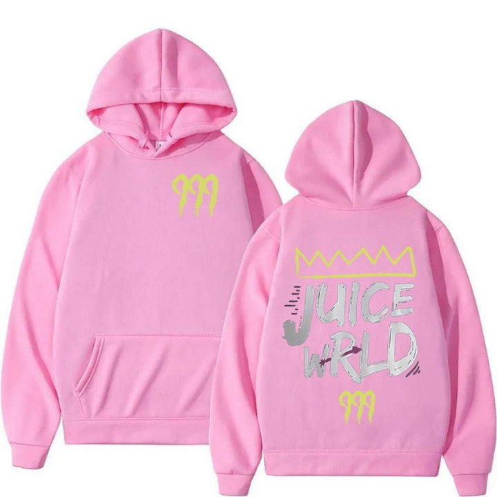 Kvinnors hoodie med modern kängurufickdesign och slående grafisk tryck Mirla-Eva Jonsson