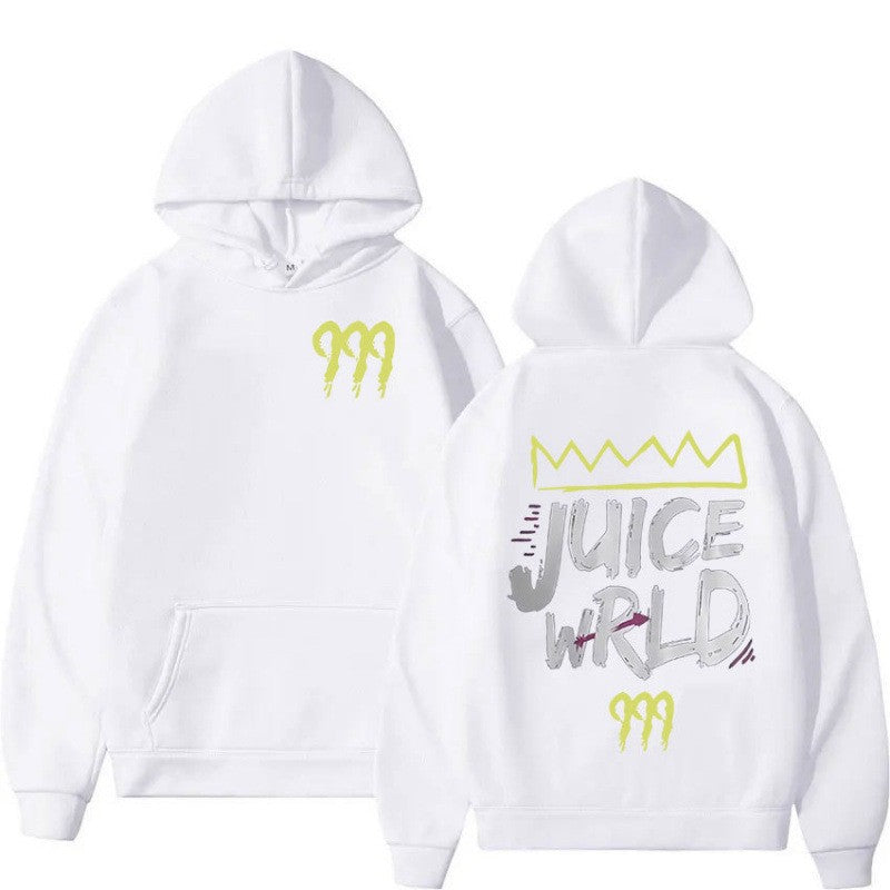 Kvinnors hoodie med modern kängurufickdesign och slående grafisk tryck Mirla-Eva Jonsson