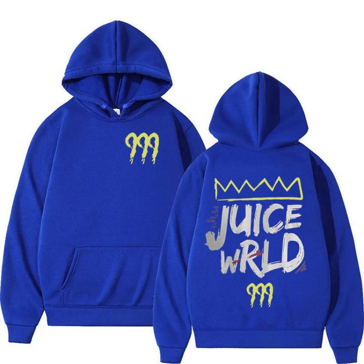 Kvinnors hoodie med modern kängurufickdesign och slående grafisk tryck Mirla-Eva Jonsson