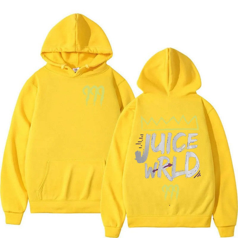 Kvinnors hoodie med modern kängurufickdesign och slående grafisk tryck Mirla-Eva Jonsson