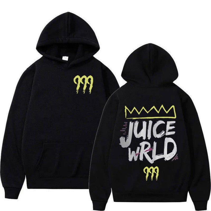 Kvinnors hoodie med modern kängurufickdesign och slående grafisk tryck Mirla-Eva Jonsson