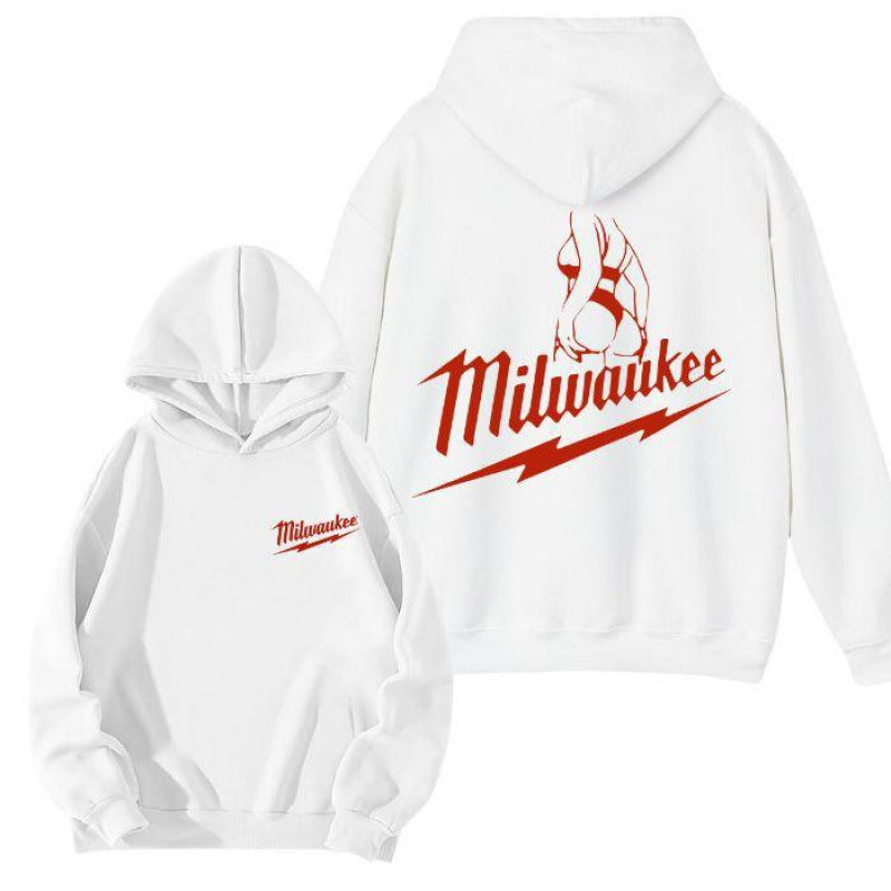 Kvinnors hoodie med modern logotryck och mjuk insida Mirla-Eva Jonsson