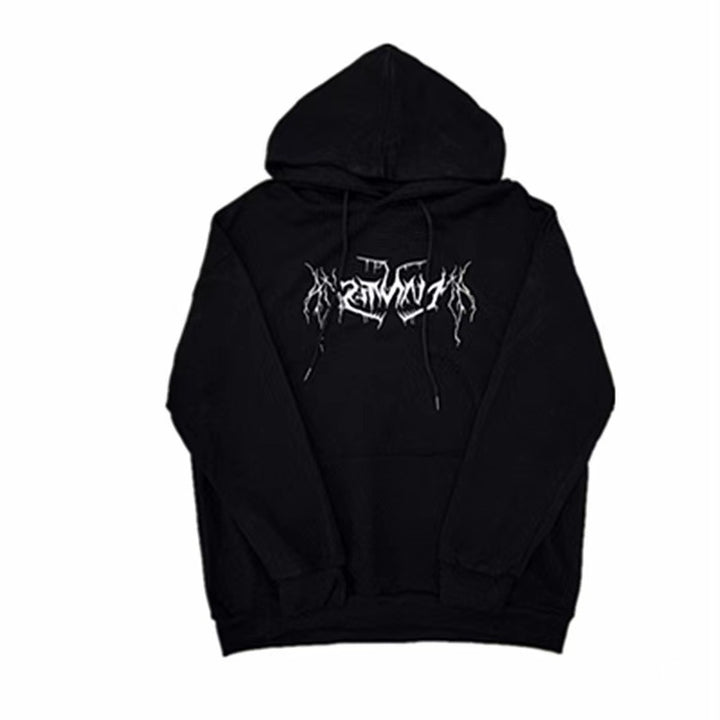 Kvinnors hoodie med modern text och avslappnad passform Mirla-Eva Jonsson