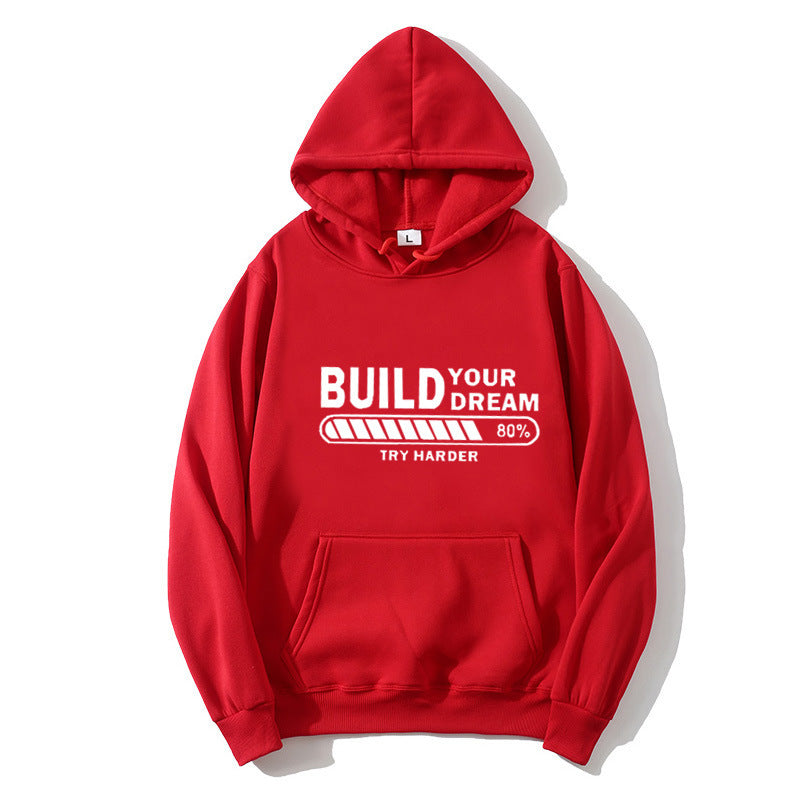 Kvinnors hoodie med modern text och bekväm passform Mirla-Eva Jonsson