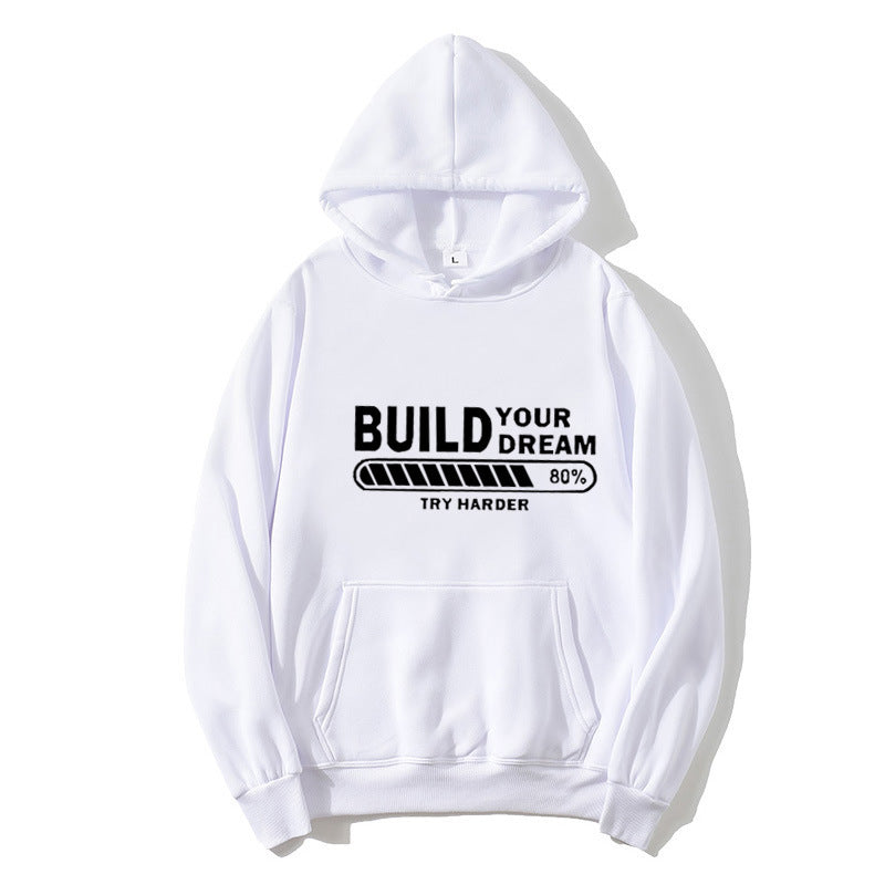 Kvinnors hoodie med modern text och bekväm passform Mirla-Eva Jonsson